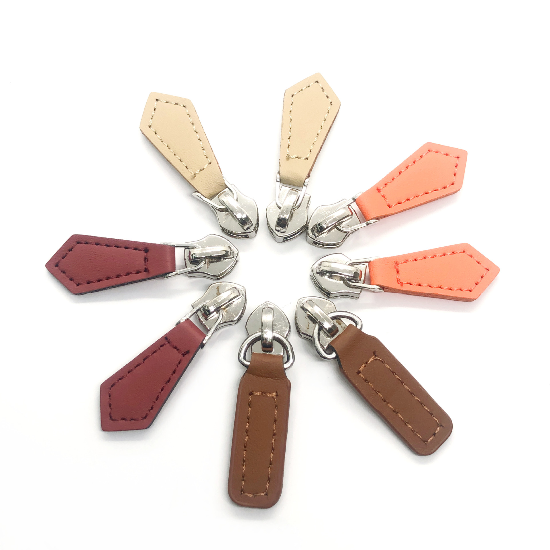 5号尼龙拉链头pu皮拉链头皮革拉链头真皮拉链头彩色拉链头pu拉头