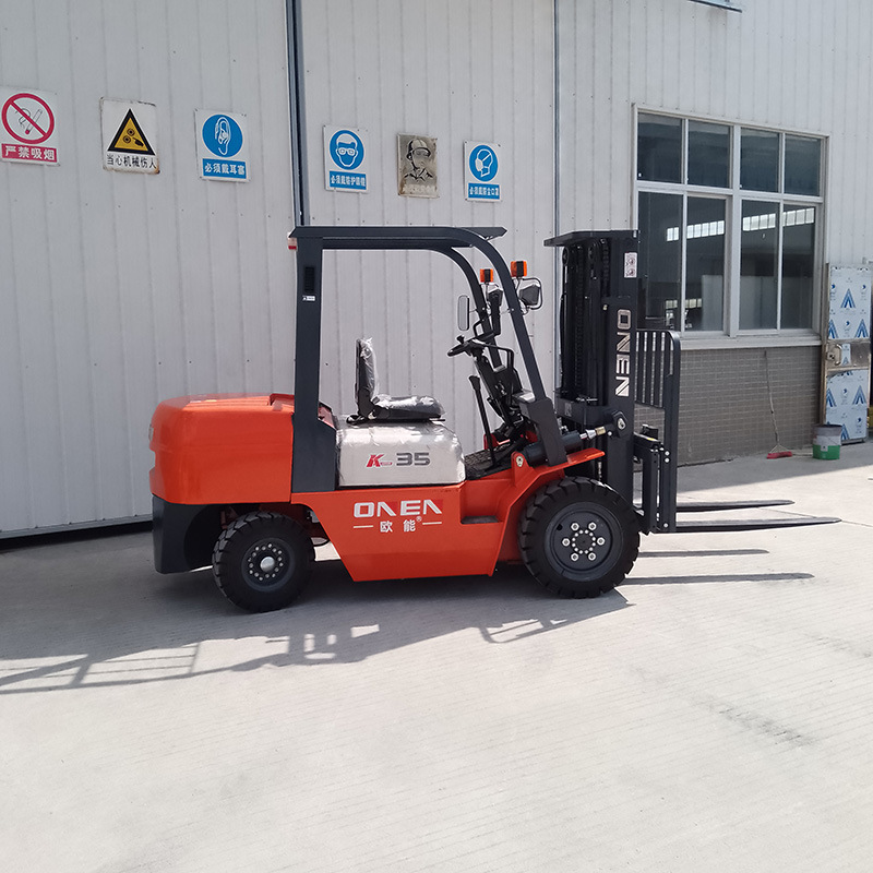 欧能叉车3.5吨机动柴油内燃机动叉车3米叉车