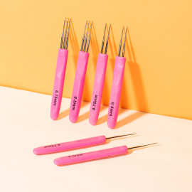 脏辫钩针 双头多头脏辫勾针专业勾针diy编织工具接发手工毛发编织