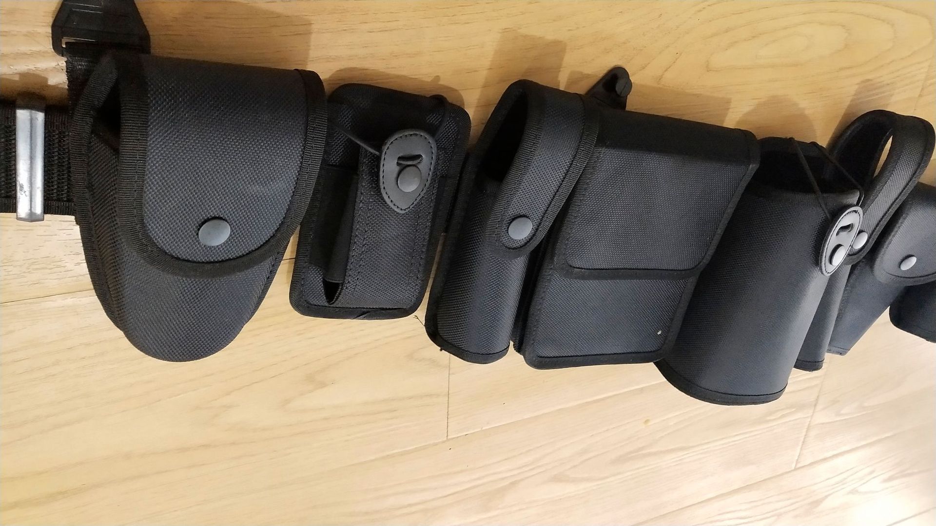 新款多功能腰带八件套安全防护保安执勤巡逻八件套保安皮腰带