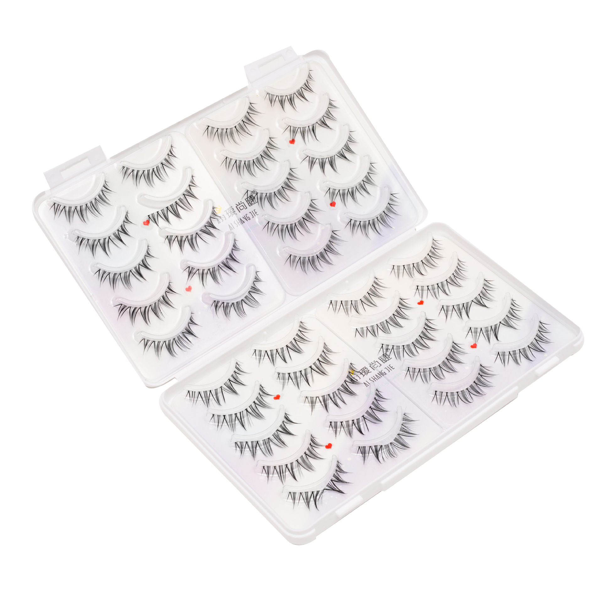 40 Pieces! Large Capacity Eyelash Book Little Devil False Eyelashes Natural Novice Whole Piece Fairy Cartoon Eyelashes