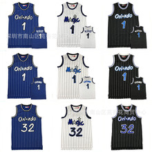 NBA夏篮球衣魔术1麦迪32#奥尼尔复古刺绣篮球服运动男女训练背心