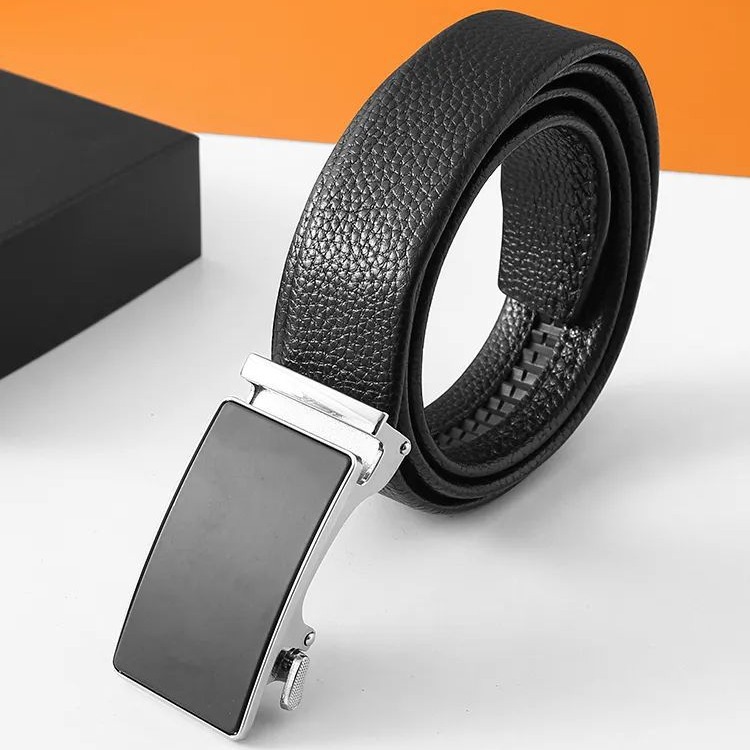 人手一条!自动扣二层皮皮带男士商务裤带自动扣腰带-阿里巴巴