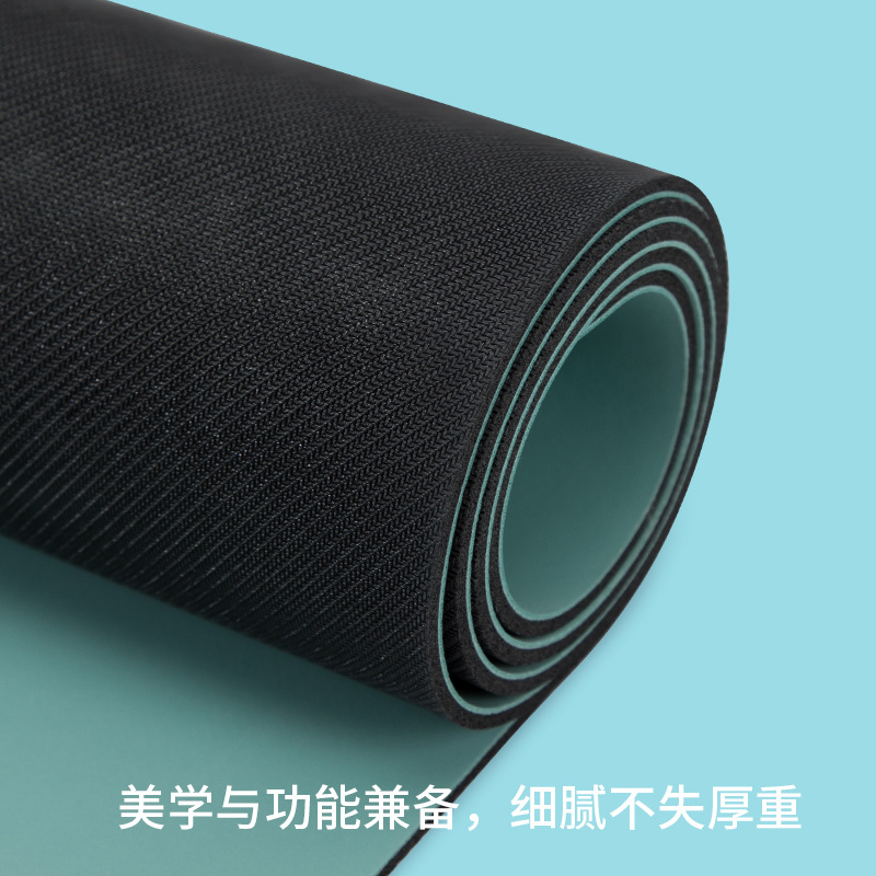 Natural Rubber Yoga Mat PU Leather Wet Dry Anti-Slip Fitness Yoga Mat Mandala New European Standard Indoor Sports