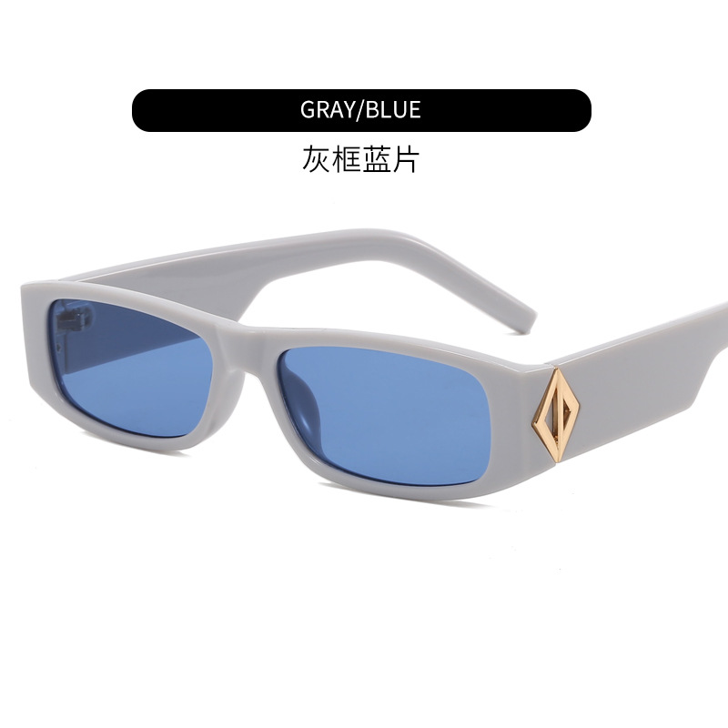 Europe and America Cross Border Glasses New Fashion Small Square Sunglasses Female Modern Street Snap Sunshade Fashion Sunglasses