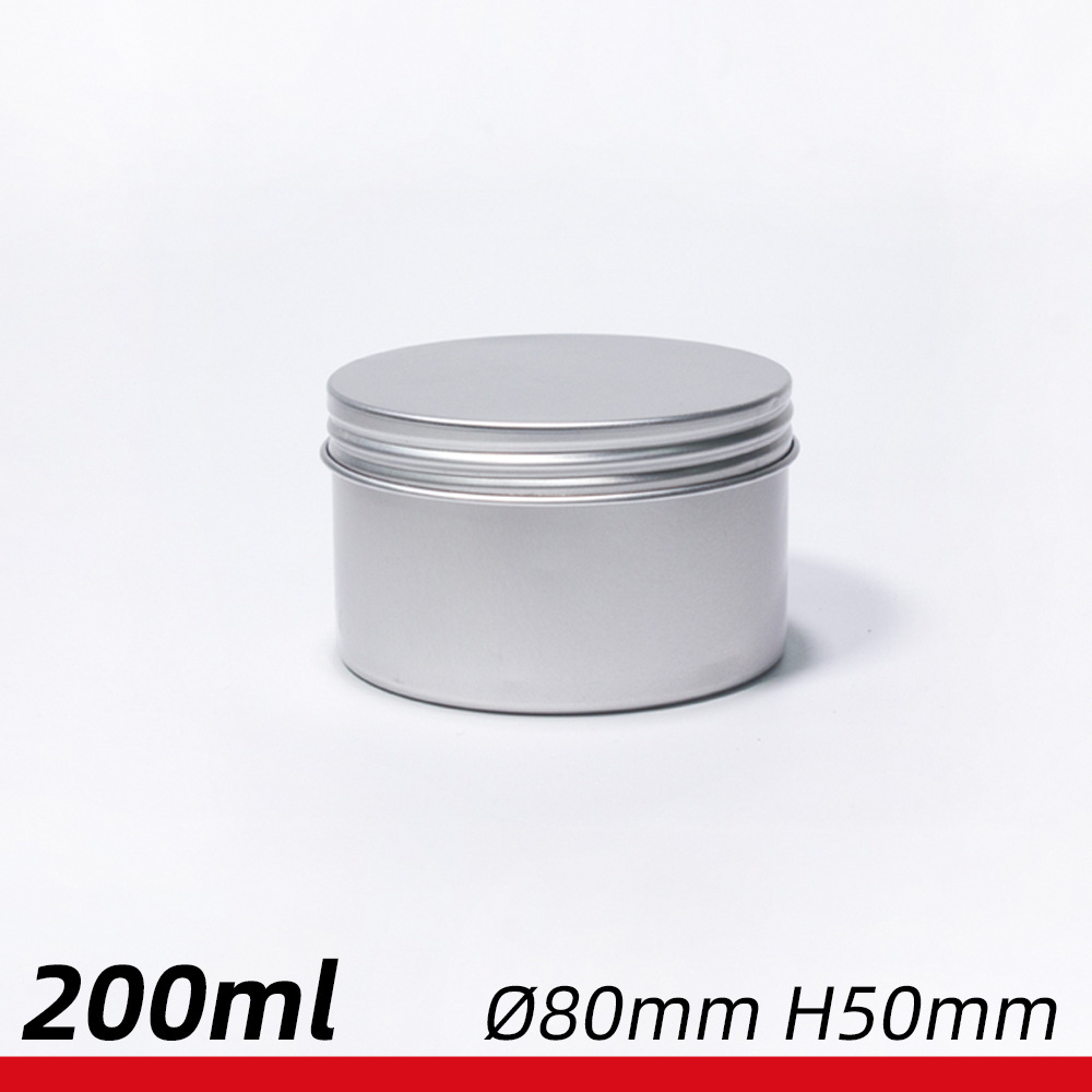 200ml car wax aluminum box 80 * 50mm aluminum can 200g tea candle skin care soap packaging aluminum box wholesale