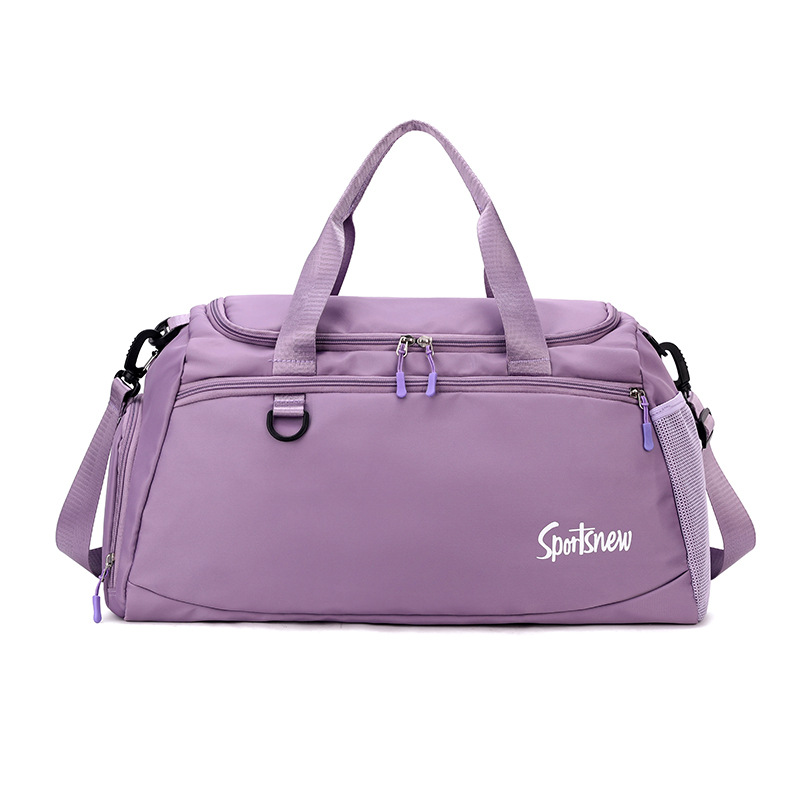 New Fashion Sports Fitness Handbag Casual Yoga Bag Large Capacity Waterproof Short Business Trip Travel Bag