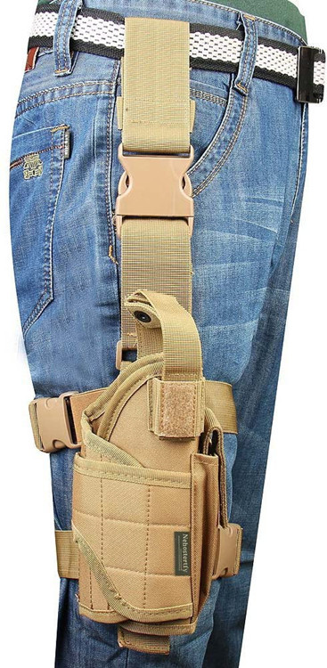 亚马逊爆款glock 21大腿枪套多功能左右腿套迷彩便携战术快拔枪套