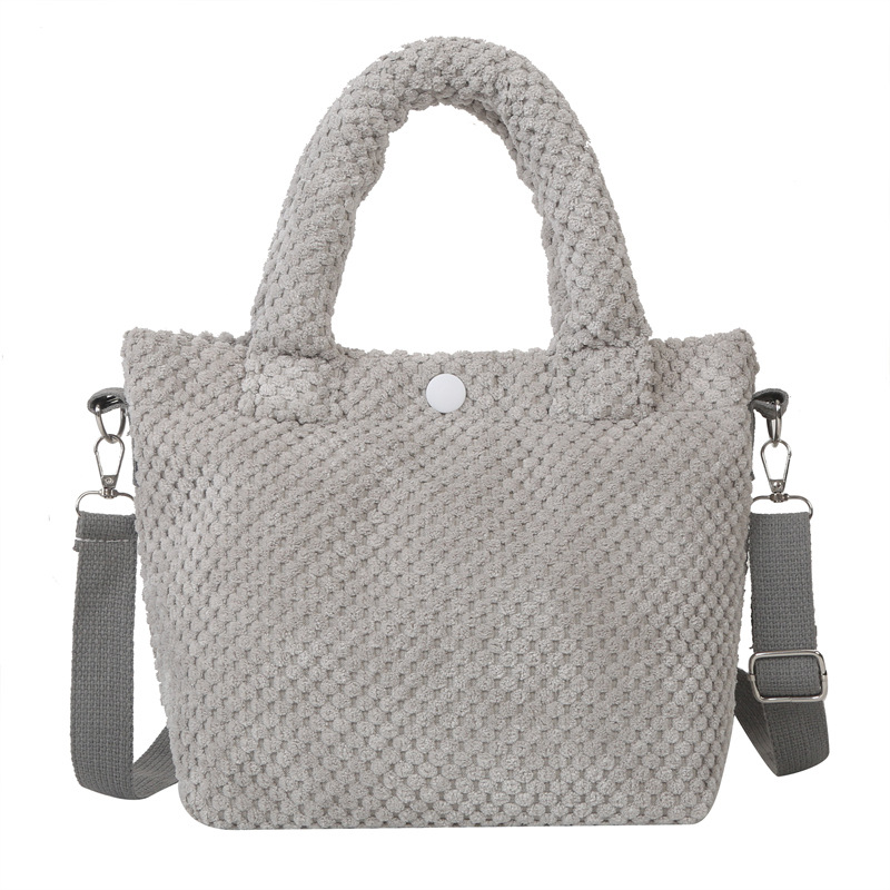 2023 Summer Popular Fashion Large Capacity Plaid Tote Bag Women's Vegetable Basket Portable Shoulder Messenger Bag Wholesale