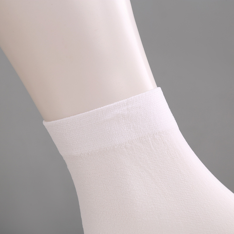 Summer Deodorant Disposable Short Socks Thin Absorb Sweat Breathable Stockings Men's Business Socks Flat Solid Color Steel Wire Stocking