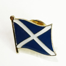 苏格兰 金属国旗徽章 SCOTLAND BLUE FLAG LAPEL PIN BADGE 251