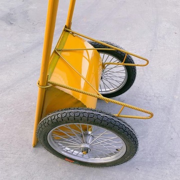 翻斗车劳动工地小推车两轮手推搬运车建筑家用垃圾拉货灰斗车轮胎