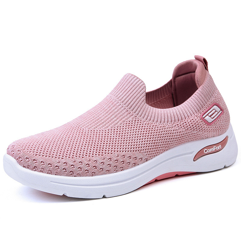 Women's Shoes 2024 New Casual Cross-Border Women's Shoes Soft Bottom Mom Shoes Sock Shoes Fashion Sneaker Women's Shoes