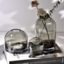 创意简约ins玻璃花瓶高级感高颜值水培客厅桌面工艺品摆件批发