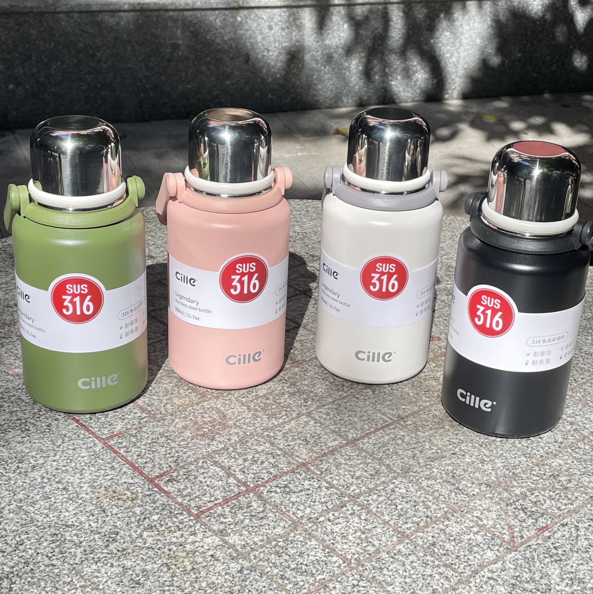 希乐小胖墩金刚保温杯大容量户外运动便携水杯男女316不锈钢车载