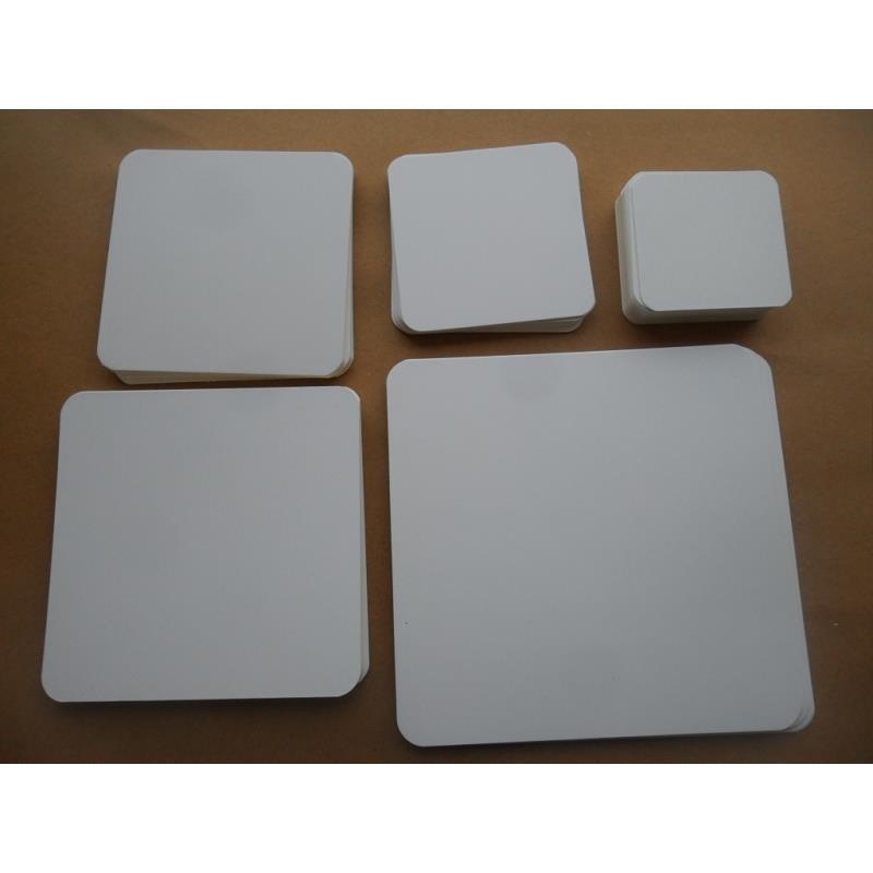 350克白卡纸硬质纸卡正方形长形卡片学习手写识字单词拼音diy手绘