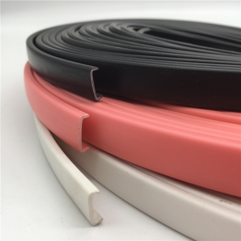 厂家批发相框包边pvc软质u型封边条12mm木板装饰条规格颜色可定做