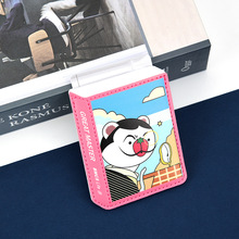创意名画手机背贴卡套门禁卡八达通双卡位卡夹公交地铁防磁卡贴
