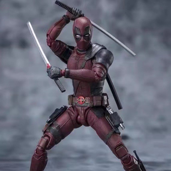 shf 死侍2 deadpool 死侍 小贱贱 漫威宇宙 齿轮关节盒装手办模型