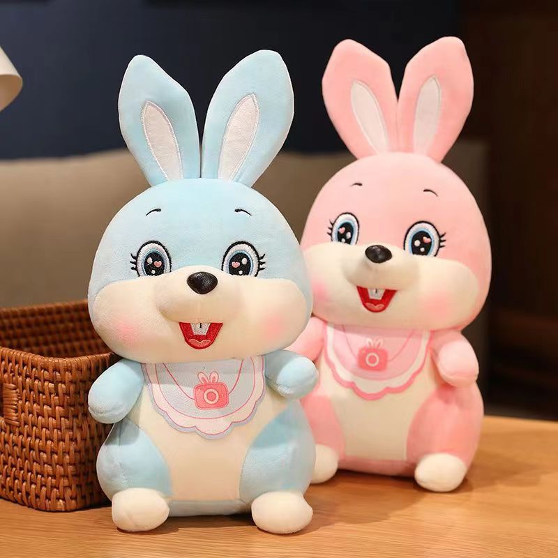 Cute Tooth Rabbit Doll Plush Toy Rabbit Doll Crane Machine Rabbit Home Gift Wholesale