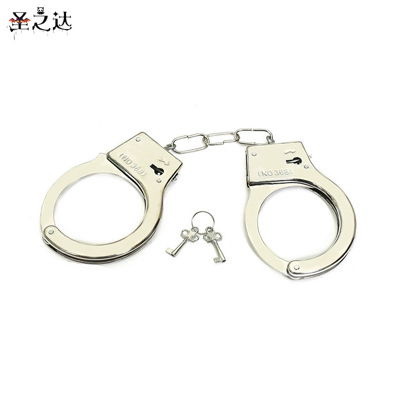 万圣节整人手铐儿童玩具黑猫警长手铐舞会演出 性 情趣道具批发