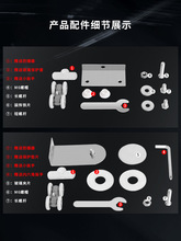RI0T浴室移门轨道吊轮 淋浴房玻璃门木门推拉门吊轨滑轨单轨双轨