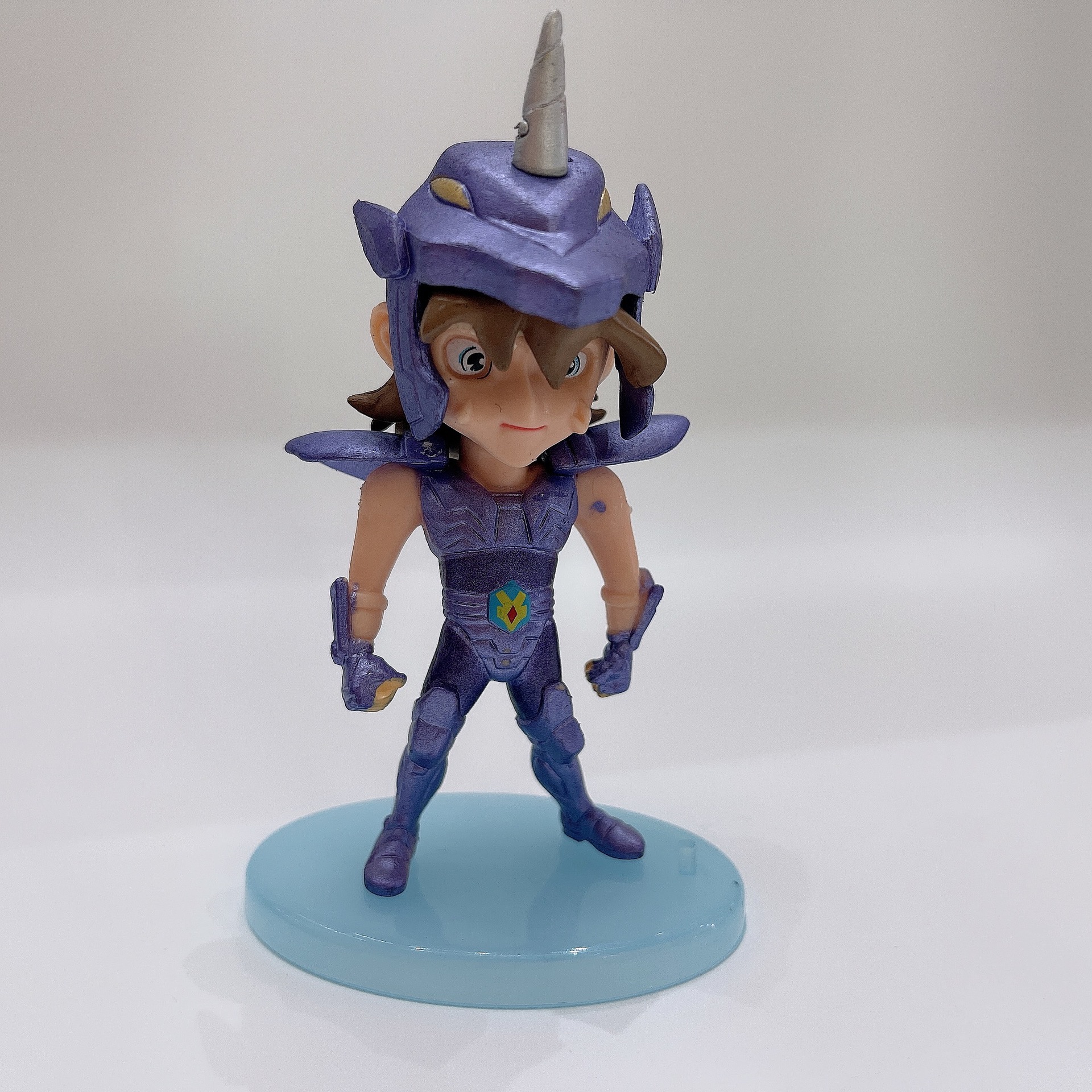 黄金圣斗士星矢手办 模型 紫龙冰河瞬五q版公仔摆件礼物动漫玩具