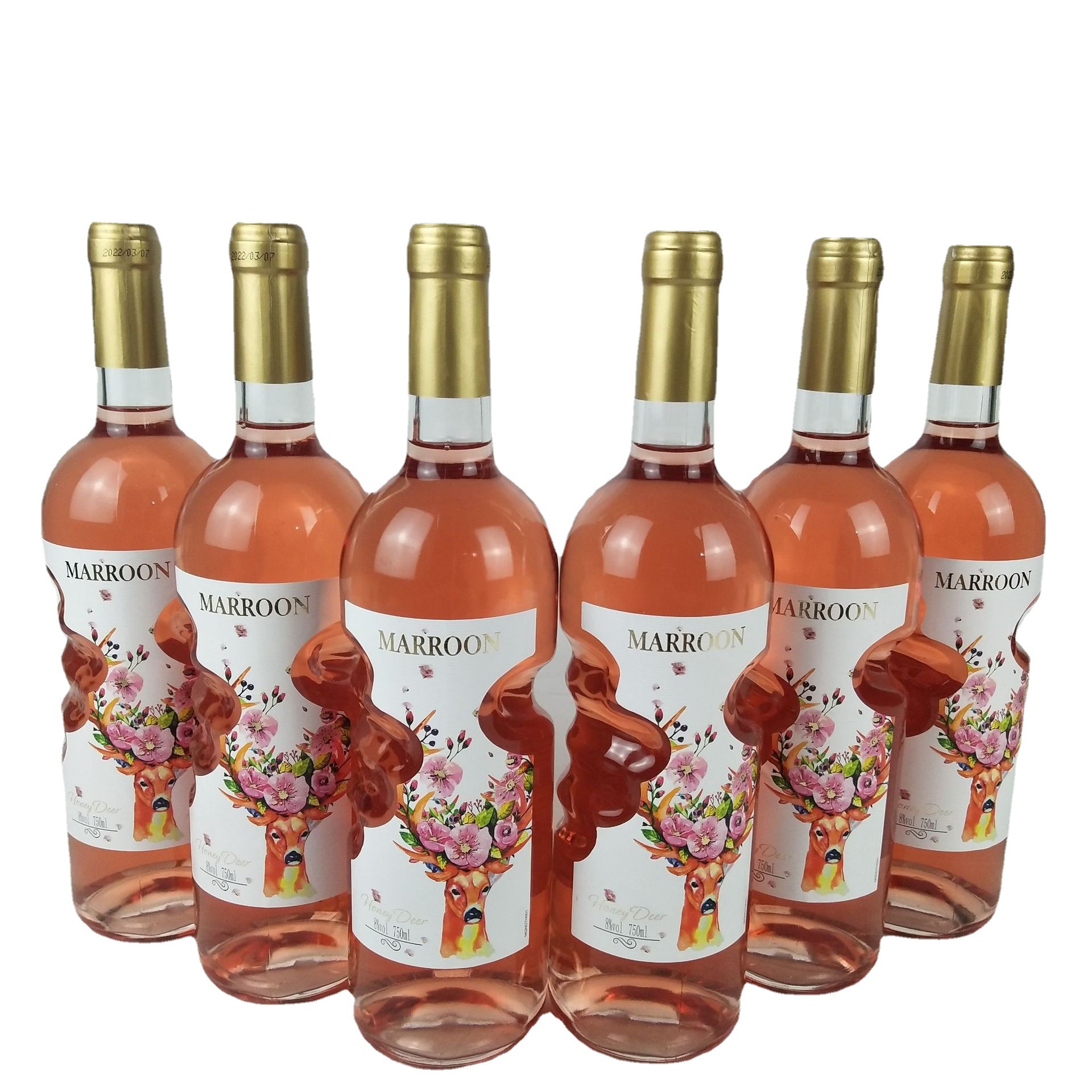 迈隆堡蜜鹿桃红葡萄酒 女士ktv夜场酒吧甜红 甜白葡萄酒红酒批发