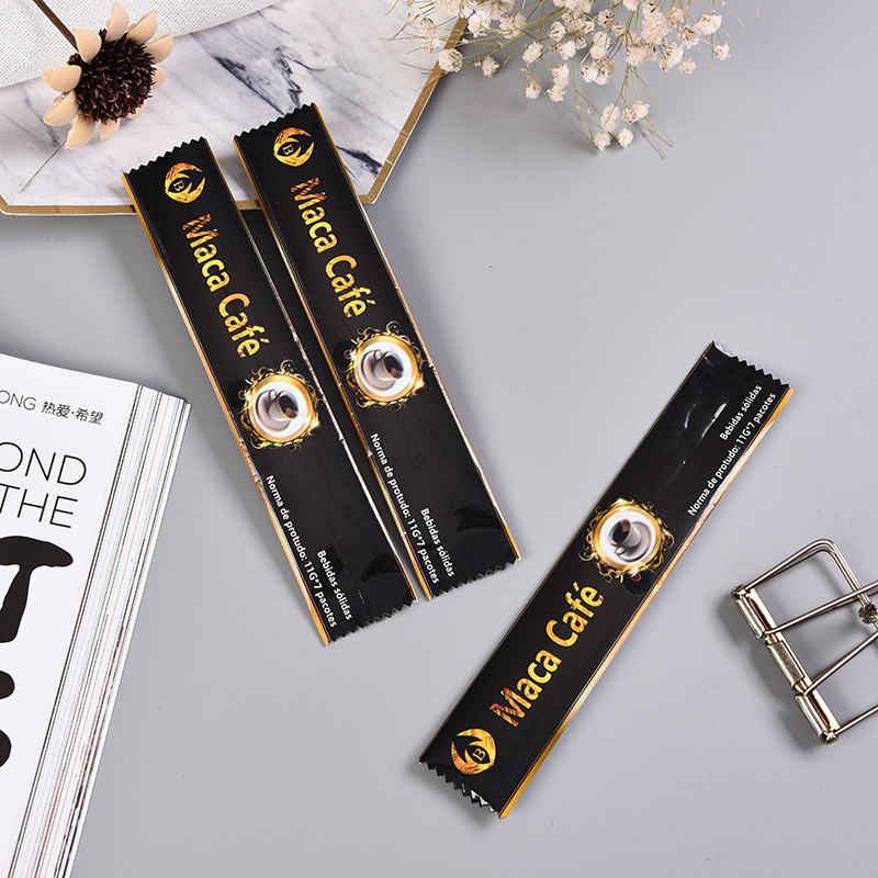 速溶咖啡条状包装袋 酵素长条背封袋 代餐粉粉剂铝箔袋卷膜