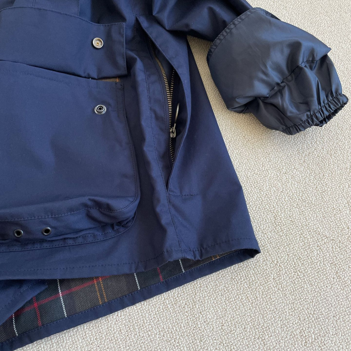 141002!原尾单 B@r日线合作款小狐狸油蜡款夹克外套 男女同款