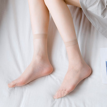 厂家直销批发水晶丝短袜女肤色超薄透气夏季隐形性感短筒袜子