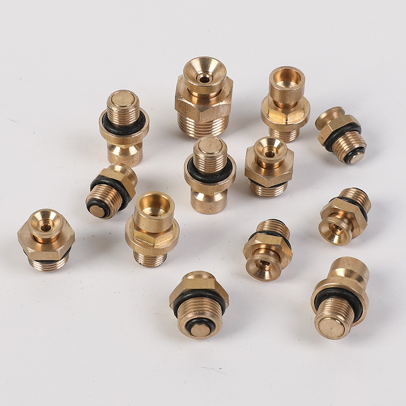 滑差轴扁气嘴气胀轴充气嘴气涨轴气钉扁气囊配件橡胶扁气管铜气咀