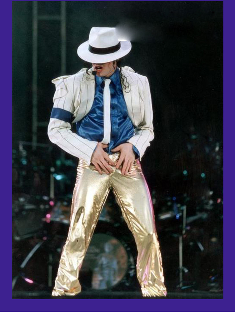 迈克尔·杰克逊 cosplay服装 原版杰克逊舞台表演 白色西装套装