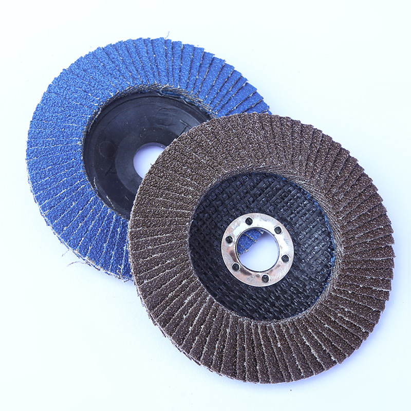 Factory Wholesale Polishing Abrasive Band Flap Disc Blue Black Flap Disc Polishing Gauze Impeller Gauze Polishing Wheel