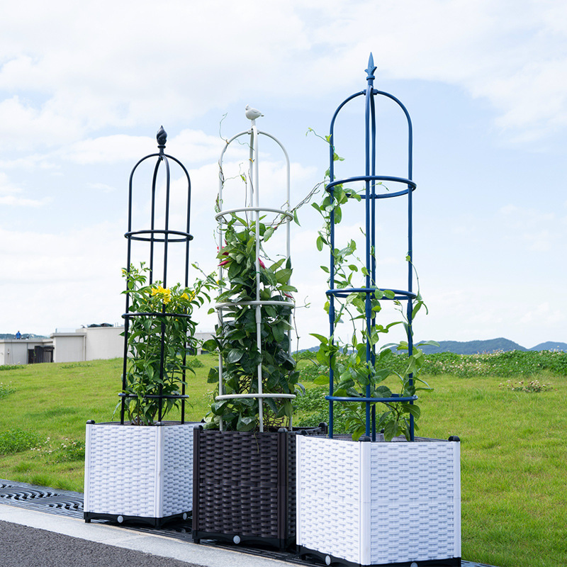 玫瑰花架子植物爬藤架藤本月季架铁线莲攀爬欧式组装户外室外装饰