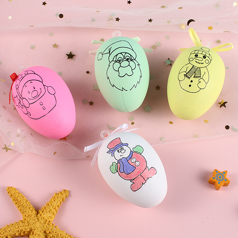 Easter Egg Diy Handmade Coloring Egg-Shell Painting Egg Wholesale Christmas Egg Stall Toy Children's Prizes