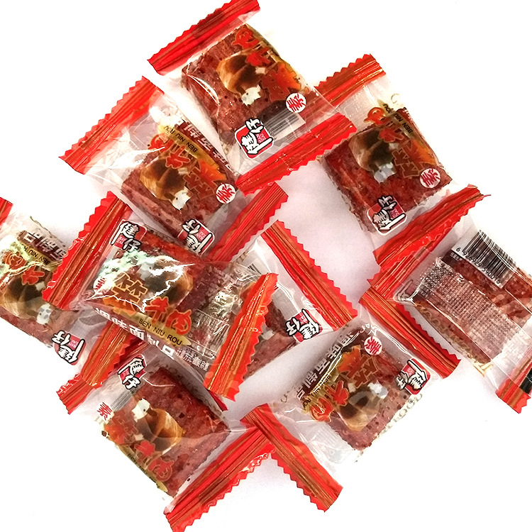 健仔素笨牛肉辣条168克*5袋包邮 90后儿时怀旧麻辣香辣大刀肉零食