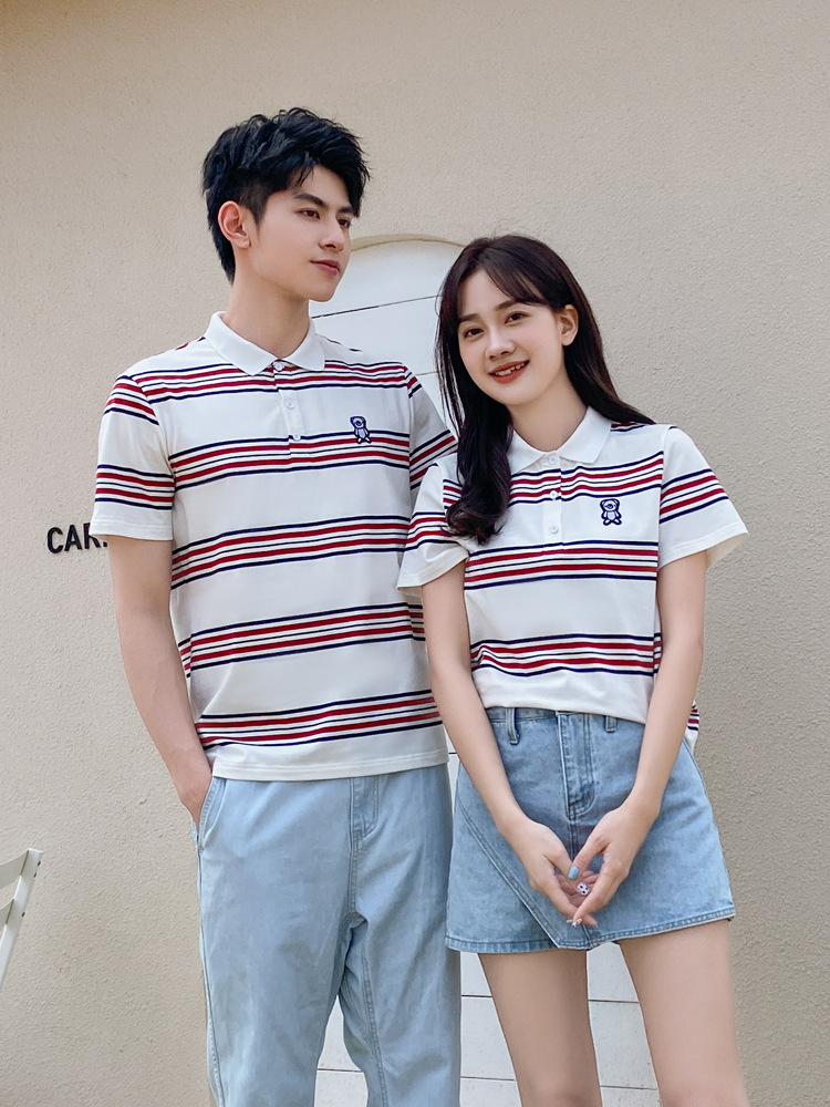 韩国情侣短袖t恤衫图片