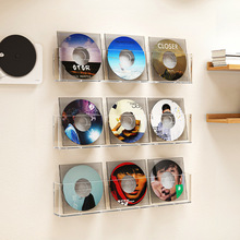 友徽黑胶唱片收纳架壁挂收藏周杰伦光盘碟片磁带置物盒墙上CD专辑