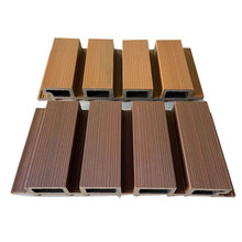 定制木塑板长城板护墙板格栅板快装PE户外塑木装饰板材户外凹凸板