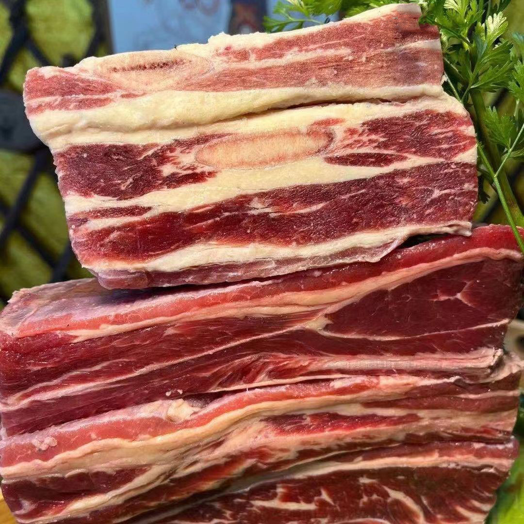 黄膘牛排骨新鲜带肉冷冻整切带骨牛肋排生鲜牛骨头