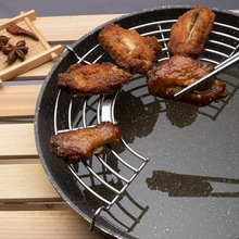 304不锈钢半圆锅边沥油架 厨房家用油炸筷子隔热架多规格拼接蒸架