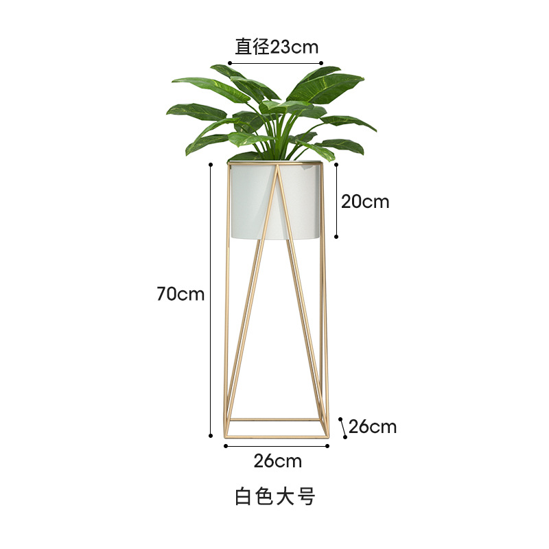 Nordic Iron Flower Rack Storage Rack Balcony Indoor Living Room Multilayer Simplicity Chlorophytum Scindapsus Basin Frame Floor Type