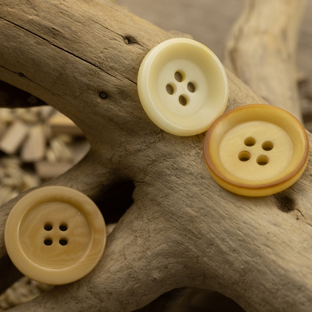 米黄色复古做旧毛衣开衫果实纽扣四眼圆形休闲针织衫外套扣子20mm