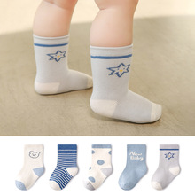 G306婴儿袜子一件代发春季精梳棉宝宝袜子卡通小熊无骨新生儿袜子