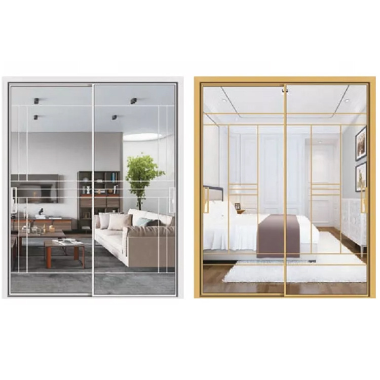 铝合金玻璃厨房推拉门极窄边滑门隐形隔音静音移门客厅阳台隔断门