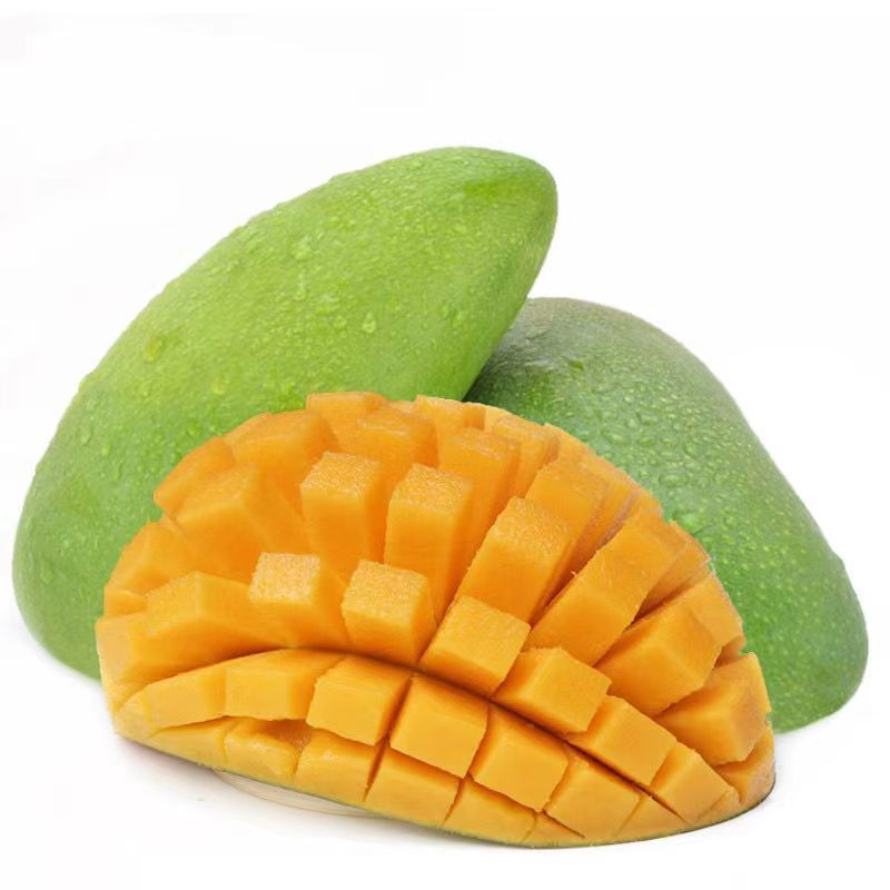 新鲜大青芒特大芒果水果新鲜当季整箱//斤青皮金煌芒芒青餐饮生鲜