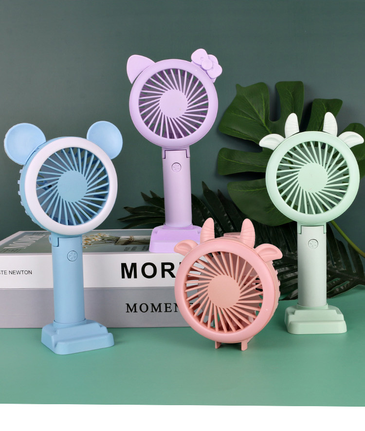 Usb Fan Three-Gear Folding Small Handheld Fan Hand-Held Student Portable Light Mini Fan Wholesale Manufacturer