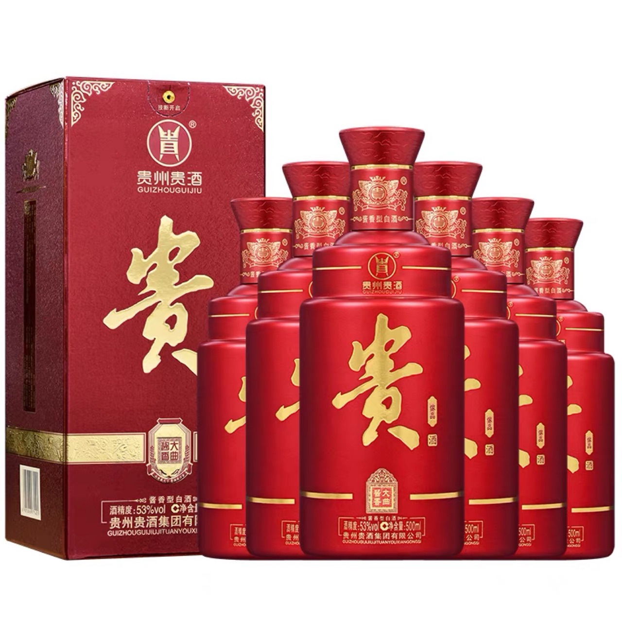 贵州贵酒 酱香白酒 53度500毫升6瓶整箱 白酒批发 量大从优-阿里巴巴