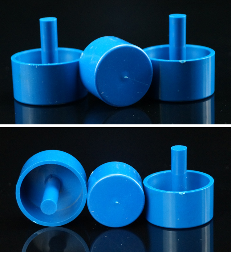 pvc塑料管帽电线管堵头蓝色带柄线管带棒封堵帽防尘塞16 20 25